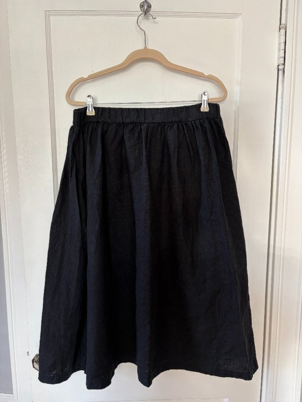 Pyne & Smith Linen Skirt No. 11 Black XL